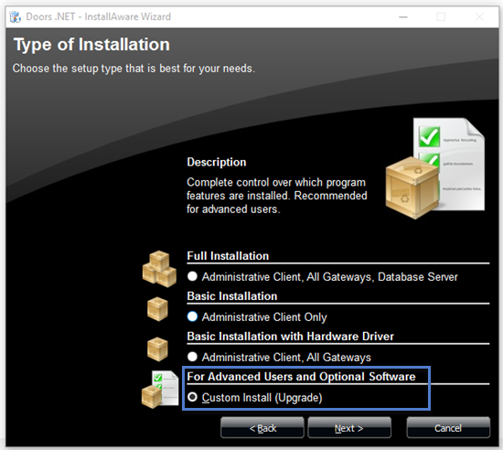 Custom Selection